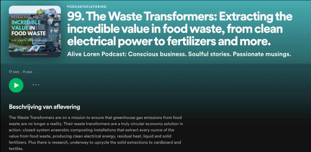 Spotify podcast food waste