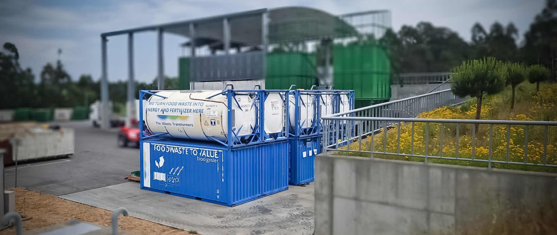 Waste sorting station, Porto, Portugal